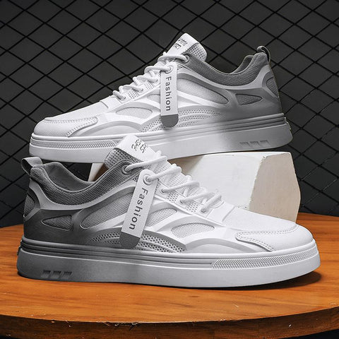 Men Sneakers Light Shoes Men Vulcanize Shoes White All-match-BS01388-Veeddydropshipping