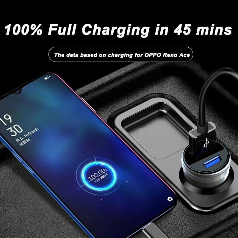 65W 2.0 Car Charger Fast Car Charging Type-C Cable-Veeddydropshipping