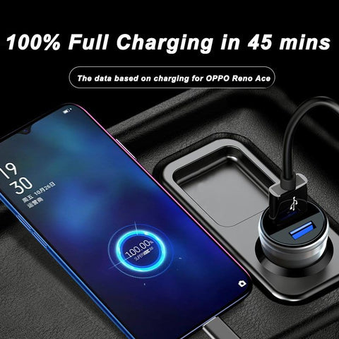 65W 2.0 Car Charger Fast Car Charging Type-C Cable-Veeddydropshipping