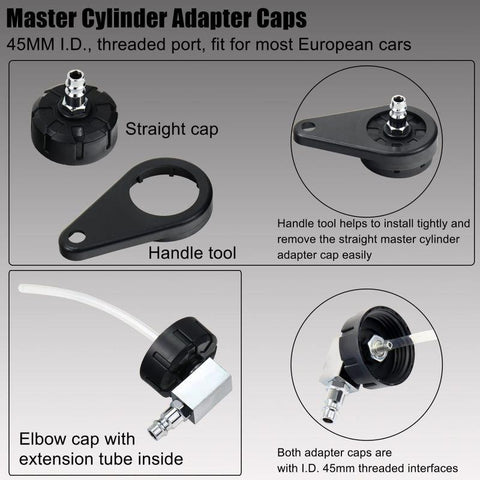 Manual Brake Clutch Fluid Bleeder Kit Car Brake Oil Change Pot-AM00166-Veeddydropshipping
