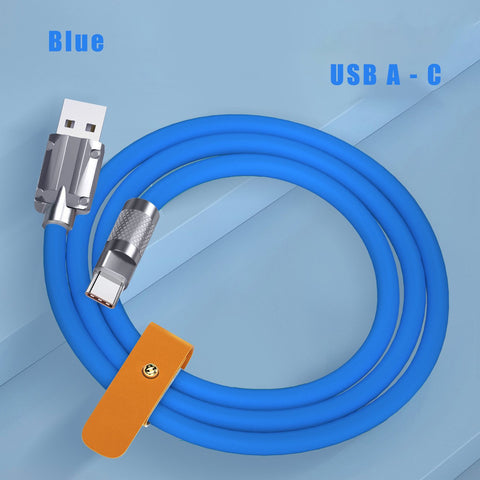 120W 6A Super Fast Charge Type C Liquid Silicone Cable Quick Charge USB-PA01033-Veeddydropshipping