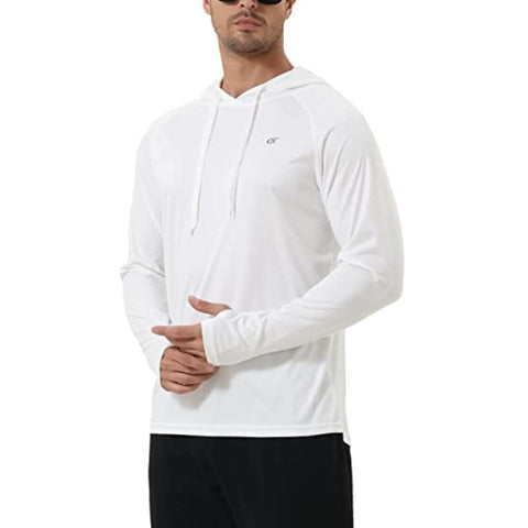 Long Sleeve Hooded UPF 50+ Sun Protection Athletic Hoodie Leisure Gym Fishing-OS01014-Veeddydropshipping