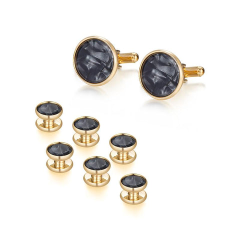 Studs Set Of 6 For Mens Luxury Man Shirt Cufflinks -JW01310-Veeddydropshipping