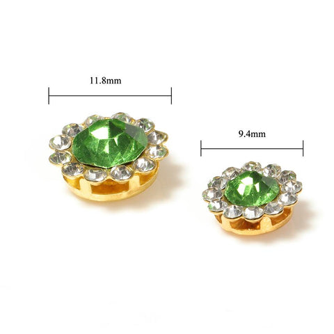 50pcs Rhinestone Bezel Patch Beads Crystal for Diy Jewelry Making -JW01550-Veeddydropshipping