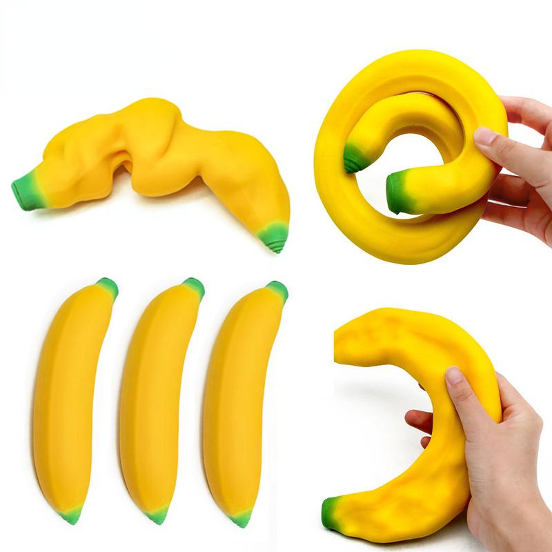 Stretchy Banana Sensory Toy Squeeze Squishy Stress Relief Toy-TB01531-Veeddydropshipping
