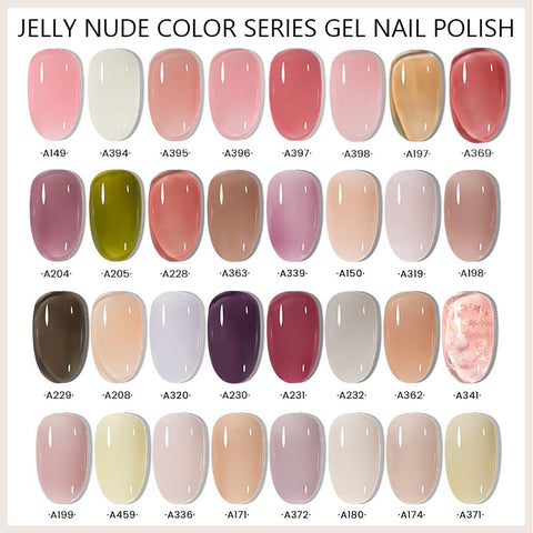 7.3ml Jelly Gel Nail Polish Transparent Nude Manicure Top -BH00979-Veeddydropshipping