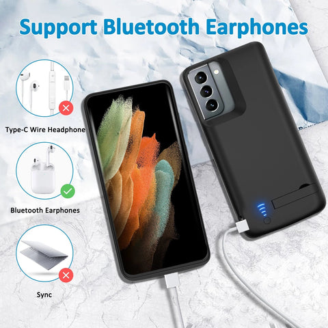 10000mAh Battery Charger Case For Samsung Galaxy S10 S20 S21 S22 + Plus Ultra-PA00068-Veeddydropshipping