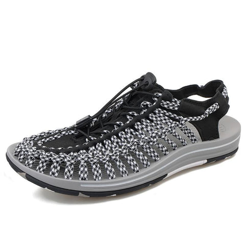 Handmade Weaving Design Beach Shoes Breathable Casual Flat-BS00826-Veeddydropshipping