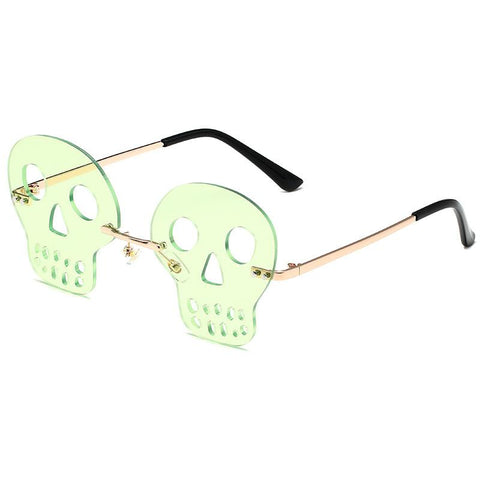 Rimless Skeleton Sunglasses Women Party-WF01329-Veeddydropshipping