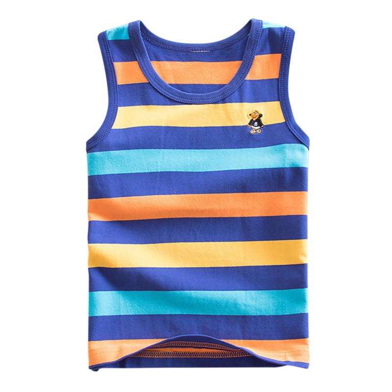 Children Girls Boys Vest Kids Combed Cotton Sleeveless Tops-Veeddydropshipping