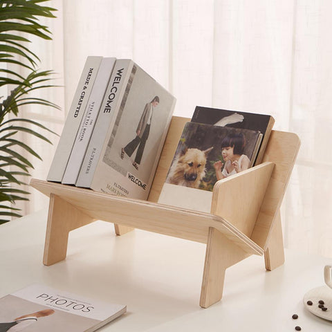 Document Organizer Wood Texture Book Shelf-HA01576-Veeddydropshipping