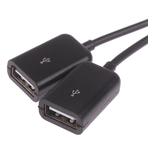Micro USB / Type C to 2 OTG Dual Port HUB Cable Y Splitter -CE00040-Veeddydropshipping