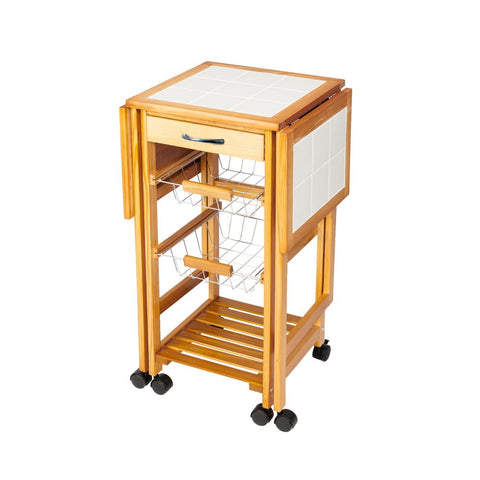 Portable Rolling Drop Leaf Kitchen Storage-HA01655-Veeddydropshipping