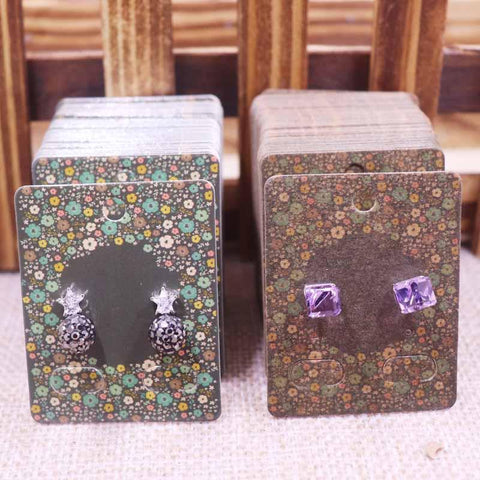 100Pcs Display Card Earring card Tag card DIY jewelry -JW01671-Veeddydropshipping