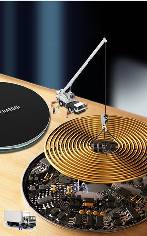 New Desktop Wireless Charging Mobile Phone Wireless Charger for iPhone Android-PA01042-Veeddydropshipping