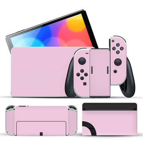 1PC Pure Color Skin Sticker Protector For Nintendo Switch OLED Classic Switch -CE01463-Veeddydropshipping