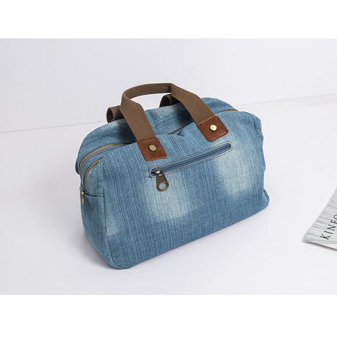 Casual Tote Bag Light Blue Denim Handbags Female Jeans Bag-BS00248-Veeddydropshipping