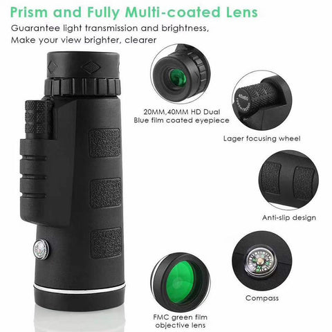3In1 Lens Universal 40X60 Optical Glass Zoom Telescope Telephoto-PA01213-Veeddydropshipping