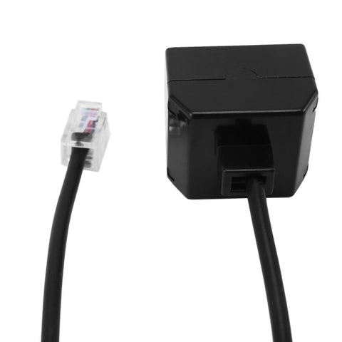 Retail RJ9 4P4C Male To Dual Female Ports Connector Telephone Adapter-CE01421-Veeddydropshipping