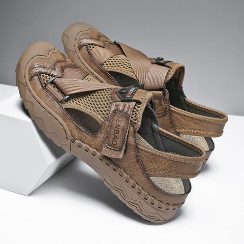 Sandals Lightweight Non-slip Driving Flats Moccasin-BS01453-Veeddydropshipping