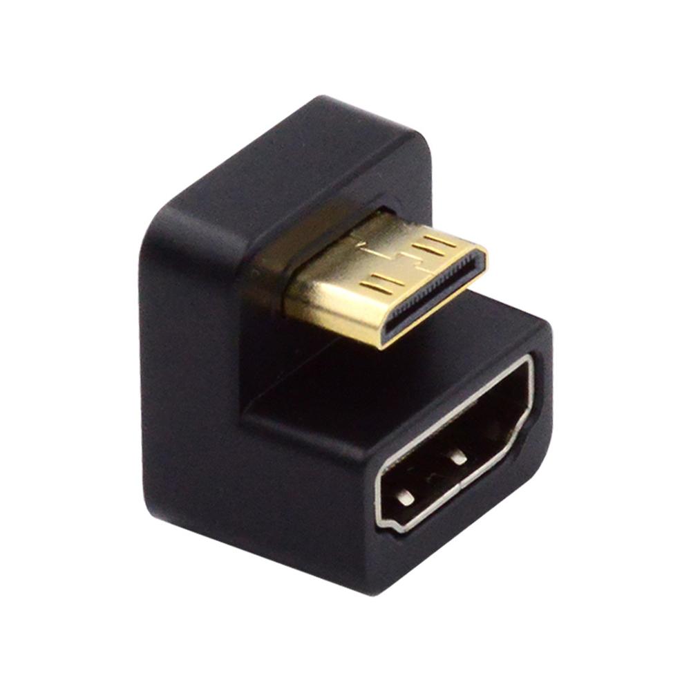 360 Degree Down UP Opposite U Shape Back Angled Mini HDMI 1.4 Male to HDMI -CE00235-Veeddydropshipping