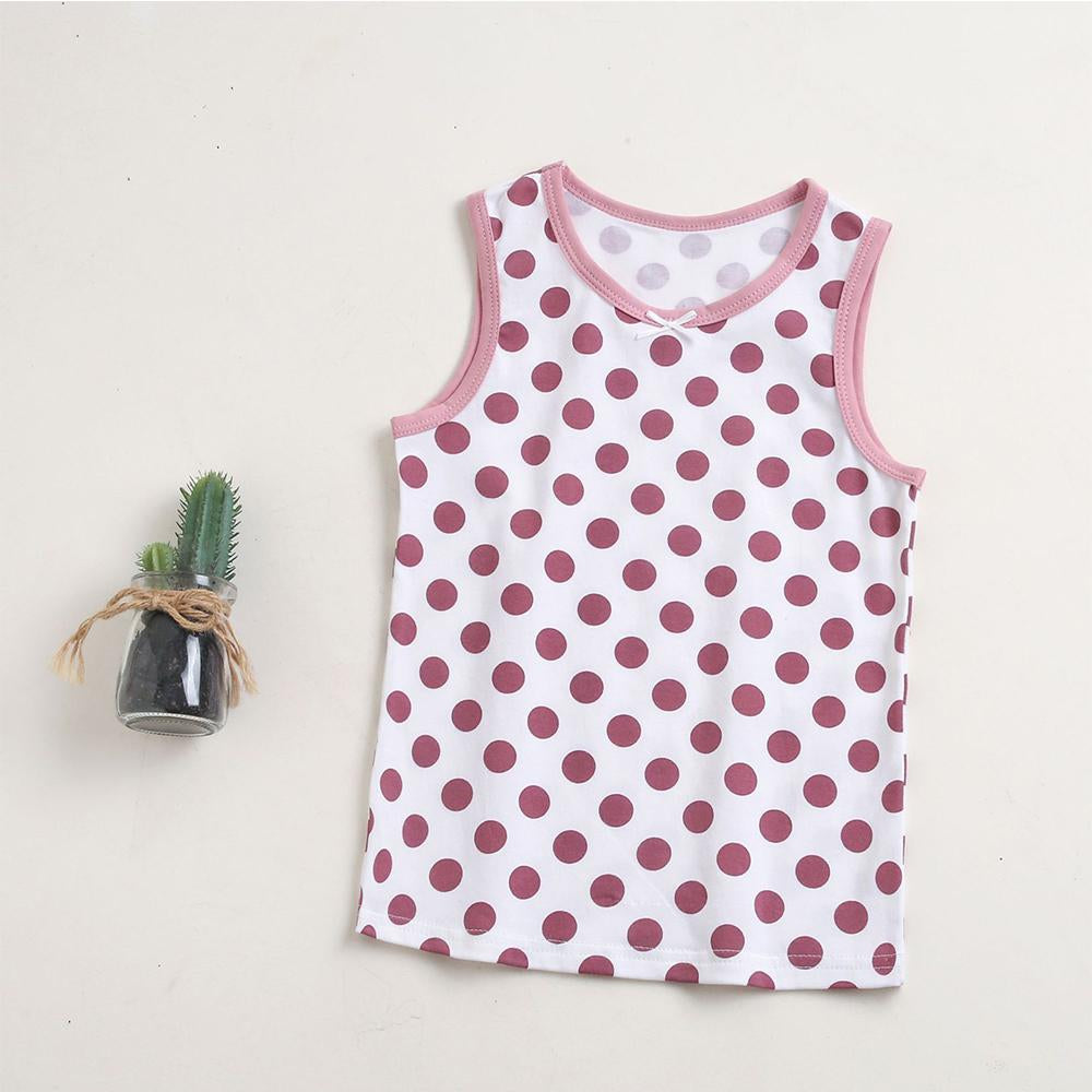 Summer Girls Tank Tops Cartoon Print Cotton Vest Clothes-Veeddydropshipping