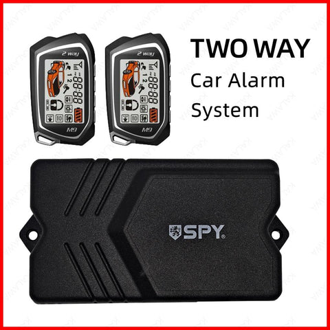 Germany Spy Two Way Car Alarm System Remote Wireless Engine Start Security 2-AM00581-Veeddydropshipping