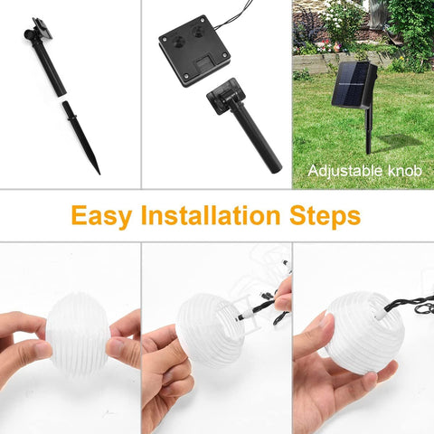 Waterproof Lantern Solar String Fairy Lights 6.5M 30 LED Outdoor Garland-TI00845-Veeddydropshipping