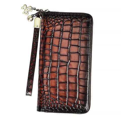 Handbag Retro Handmade Long Wallet 36-Card Handbag-BS00657-Veeddydropshipping
