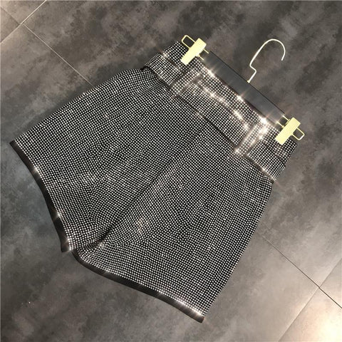 Women Shorts With Belt High Waist Hotpants Sexy Bottom-WF00461-Veeddydropshipping