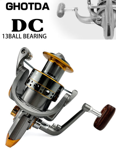 High Quality 13BB Saltwater Spinng Fishing Reel Carp Max Drag 10kg Reel Fishing 5.2:1 High -OS00412-Veeddydropshipping