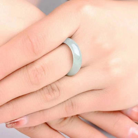 Classic natural jade ring women  wedding jewelry gift rings for women-JW00062