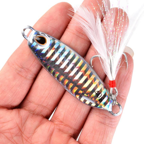Aorace 1PC 10g-40g Metal Jig Lure Slow Jig Shore Casting Jigging Lure Trout Tuna Fish-OS00397-Veeddydropshipping