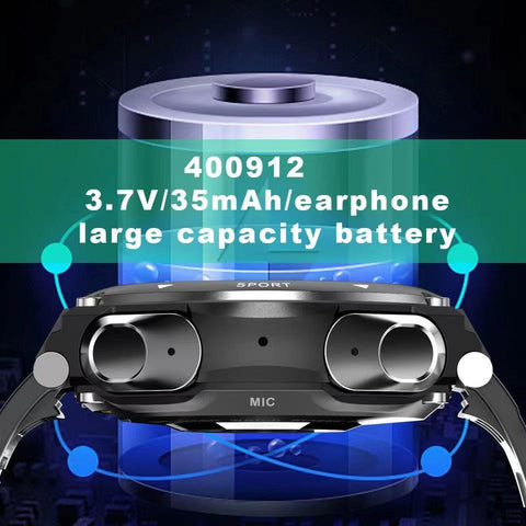 2023 New T92 Smart Watch Bracelet 2 in 1 TWS Wireless Earbuds 1.28Inch-CE00527-Veeddydropshipping