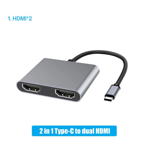 HDMI Dual Screen Expansion Type C Docking Station-CO00044-Veeddydropshipping
