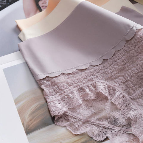Thin Panties Sexy Lace High Waist Underwear-WF00974-Veeddydropshipping