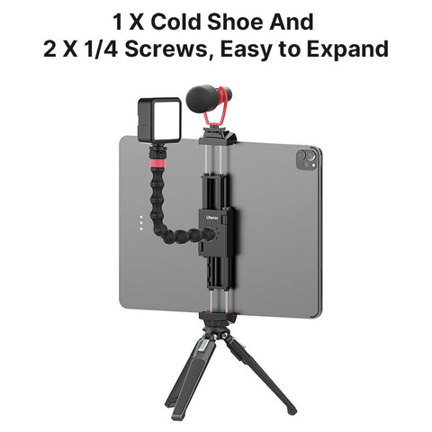 ST-29 Universal Tablet Tripod Mount Stand Phone Holder w Cold Shoe For iPhone iPad -CE00353-Veeddydropshipping