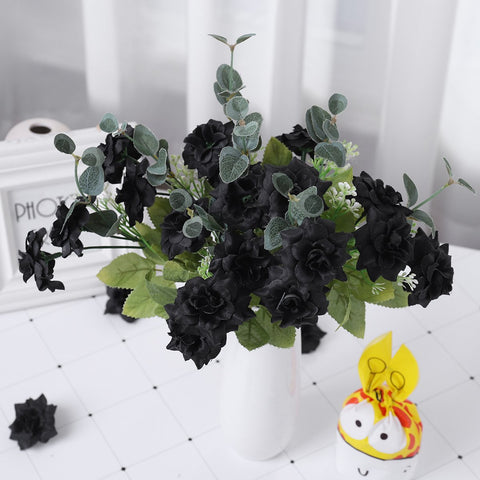 Fake Flowers Rose Flower for Wedding Silk-HA00750-Veeddydropshipping