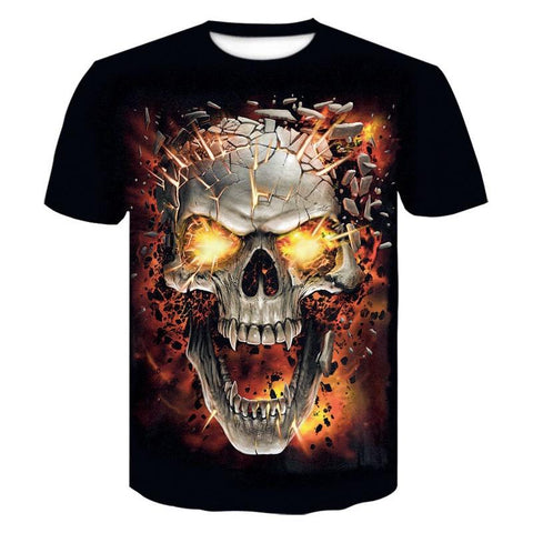 Fashion Round Neck T-Shirts Casual Gothic Death-MF00223-Veeddydropshipping