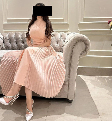 Women Crew Neck Sleeveless Cocktail Prom Dress-WF01551-Veeddydropshipping