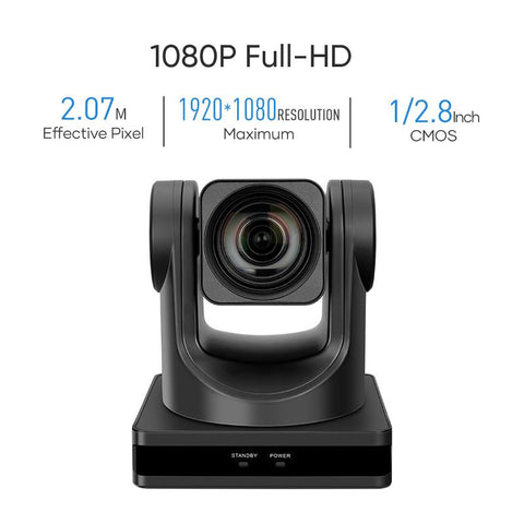 12X Optical Zoom PTZ POE Camera 1080P with USB 3.0 Outputs  Live Streaming Camera -CE00280-Veeddydropshipping