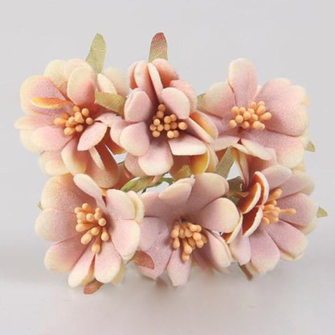 Artificial Velvet Cherry Blossom Flower-HA00776-Veeddydropshipping