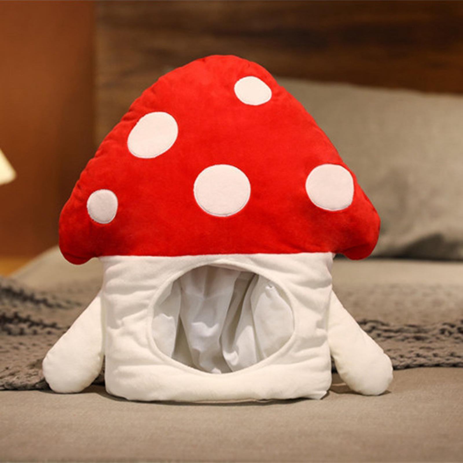 Novelty Costume Headgear Cosplay Headband Beanie Winter Hat Mushroom-Veeddydropshipping-4