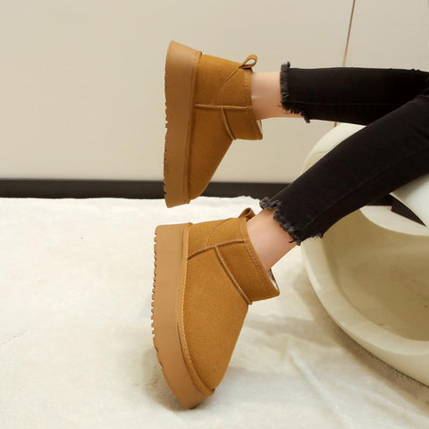 Boots Women&#39;s Mini Short Boots Warm Winter Thickened-BS00990-Veeddydropshipping