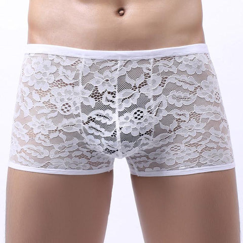 See-through Gay Male Panties Low-waist Penis Pouch Men Boxershorts-MF01517-Veeddydropshipping