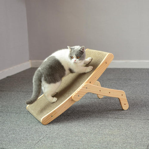 Wooden Cat Scratcher Scraper Detachable Lounge Bed-HA01411-Veeddydropshipping