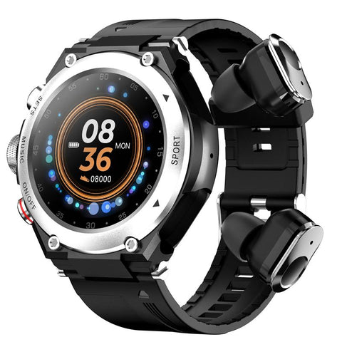 2023 New T92 Smart Watch Bracelet 2 in 1 TWS Wireless Earbuds 1.28Inch-CE00527-Veeddydropshipping