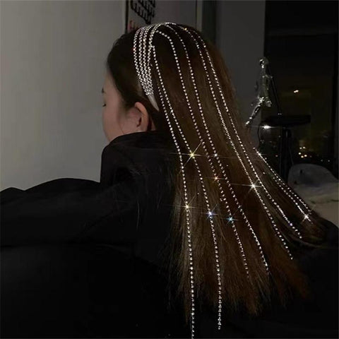 Fashion Tassel Multilayer Hair Hoop Contracted Elegant -JW00471-Veeddydropshipping