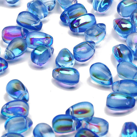 Water Drop Shape Czech Glass Beads Crystal For DIY -JW01530-Veeddydropshipping