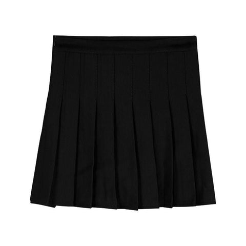 New Pleated Skirt Skirt High Waist Slim A-line Student Skirt-WF00089-Veeddydropshipping